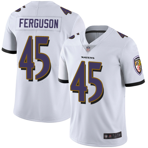 Baltimore Ravens Limited White Men Jaylon Ferguson Road Jersey NFL Football #45 Vapor Untouchable